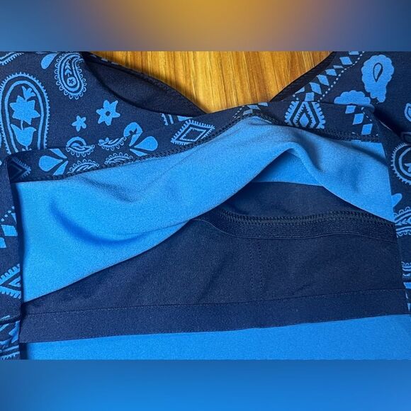 Bundle of 2 Offline Aerie Real Me Low Key Longline Sports Bra Pink Blue Size M - Picture 4 of 10